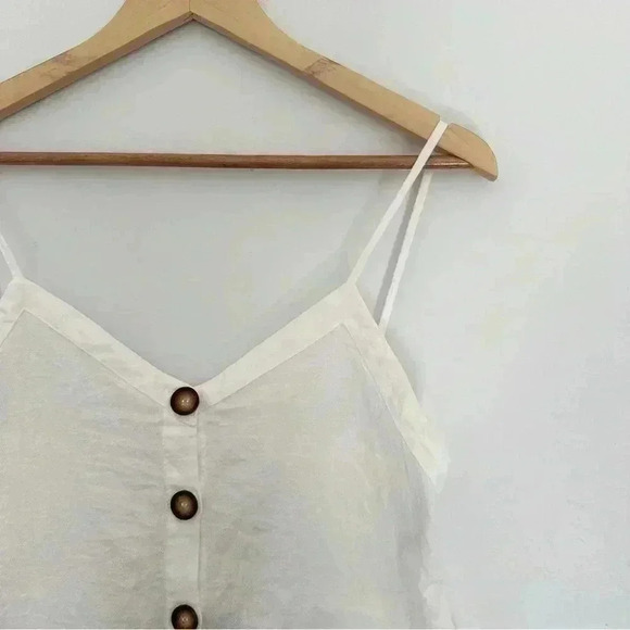 Strappy Linen  Tank Top - Picture 2 of 3